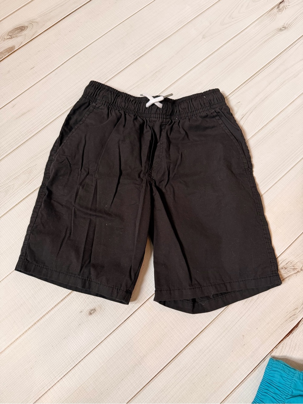 Cat & Jack Boys Solid Drawstring Shorts - Red, Green, Teal, Black - Picture 8 of 9